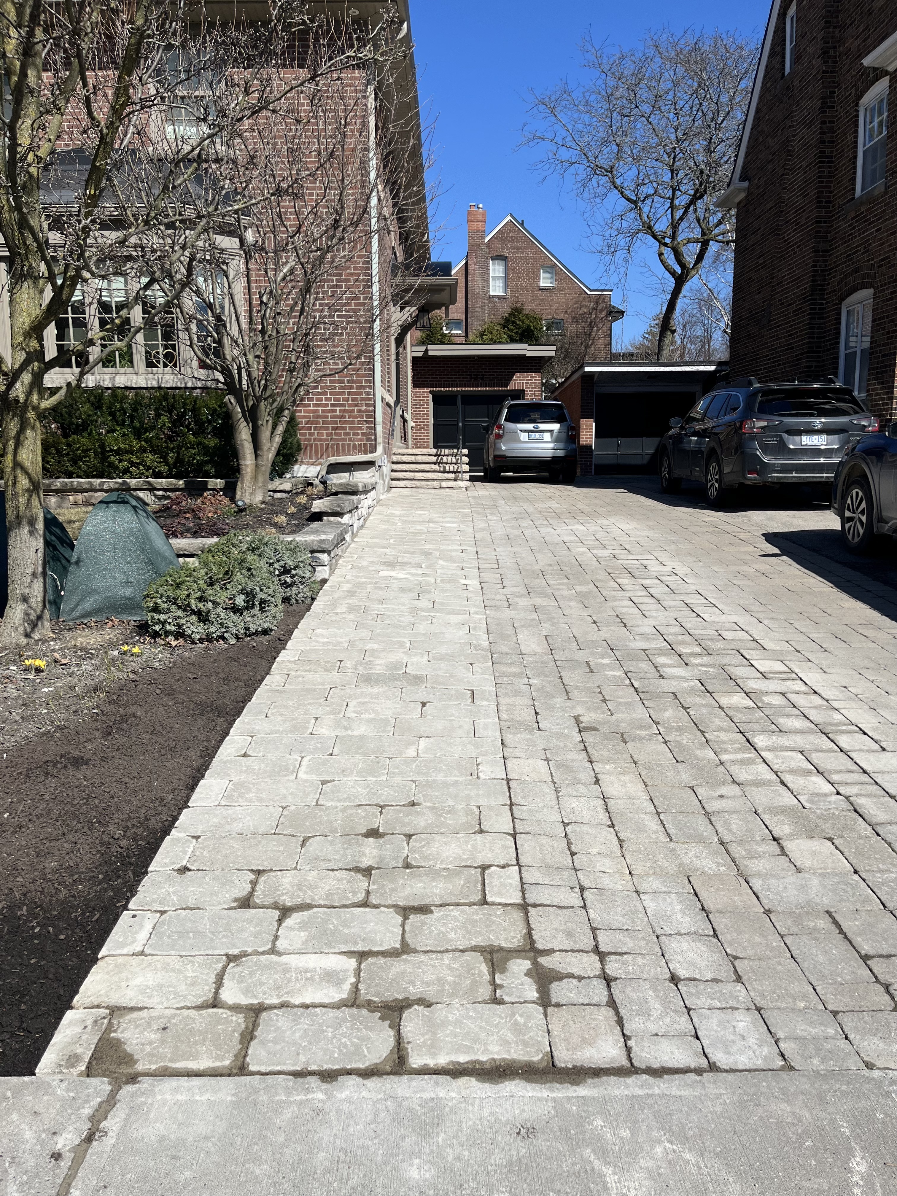 Path Driveway Interlock Repair after