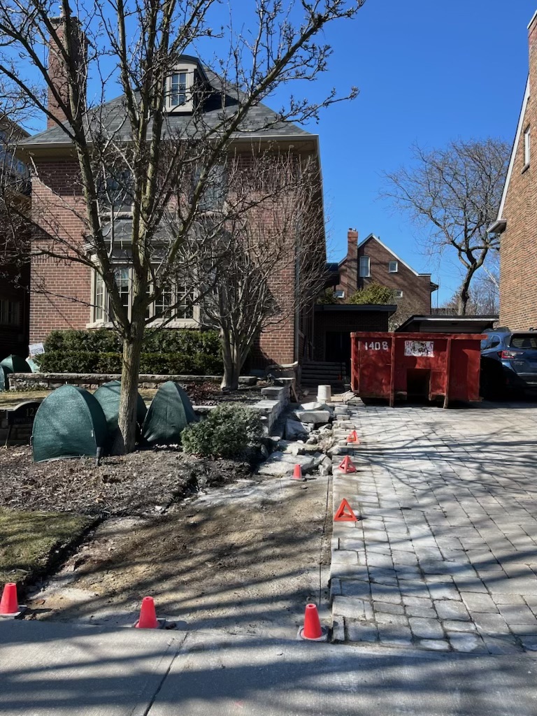 Path Driveway Interlock Repair before